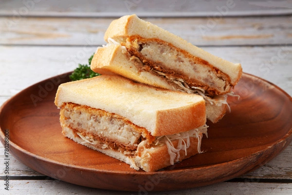 Fototapeta コロッケサンドイッチ