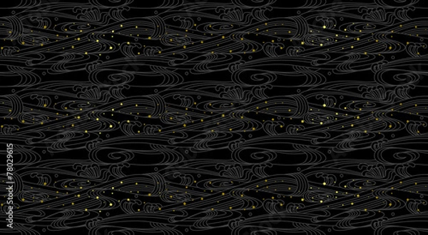 Obraz 波模様(Seamless patterns)