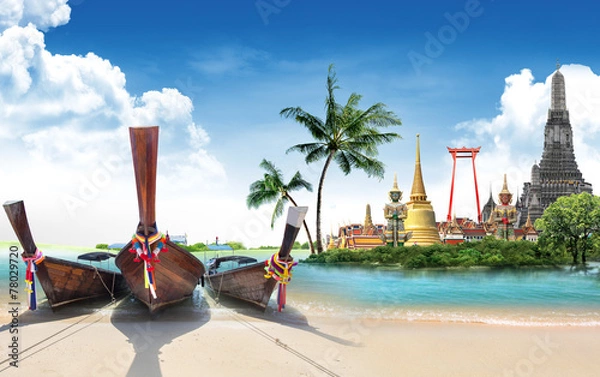 Obraz Thailand travel background, concept