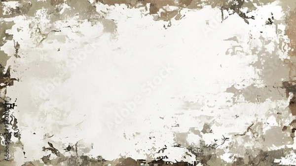 Fototapeta Grunge background texture, empty paint brush grunge border frame for design, mock up.