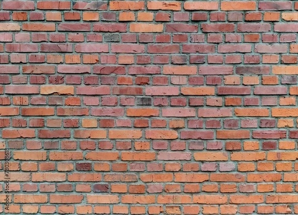 Fototapeta old red brick wall