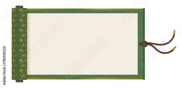 Obraz 開いた巻物のイラスト