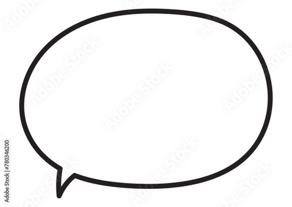 Fototapeta シンプルな円形フキダシ