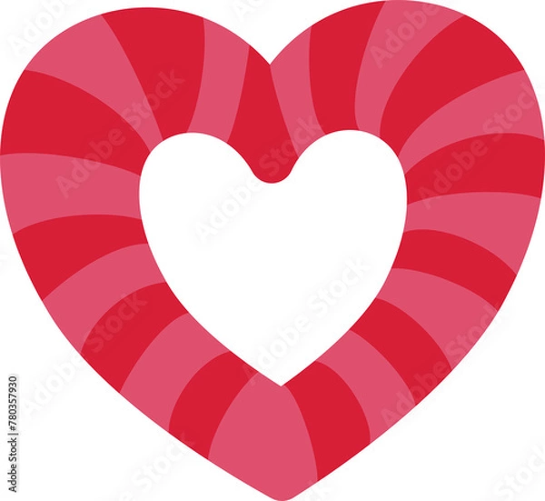 Obraz red heart with a ribbon