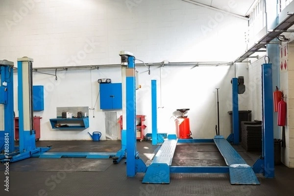 Fototapeta Empty work stations