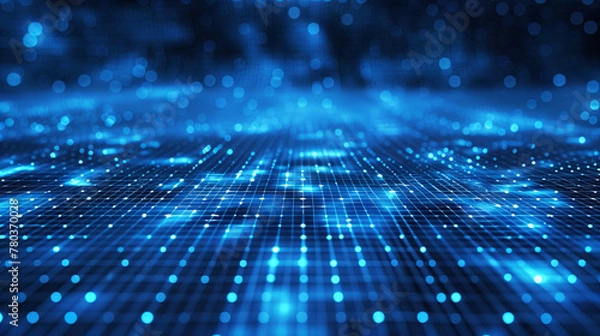 Fototapeta Blue grid background