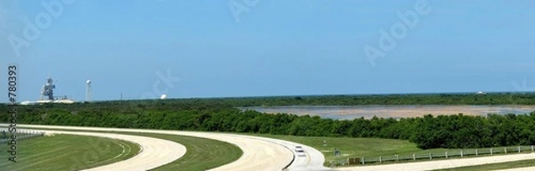 Obraz widok panoramiczny stanowisk startowych, cape canaveral
