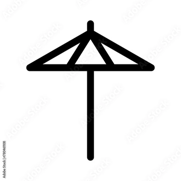 Obraz umbrella icon or logo isolated sign symbol vector illustration - high quality black style vector icons
