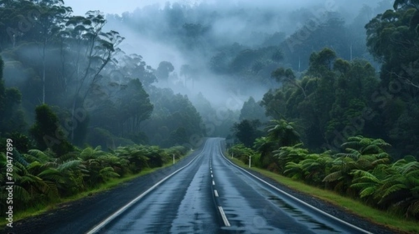 Obraz Climate experts discussing road emissions and their impact on the environment.