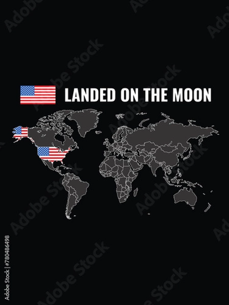 Fototapeta Proud USA army t-shirt vector template design with vintage usa grunge flag design. Veteran remember and honor design, solder hero t-shirt designs.
