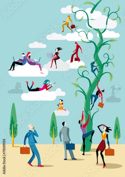 Fototapeta Digital Transformation