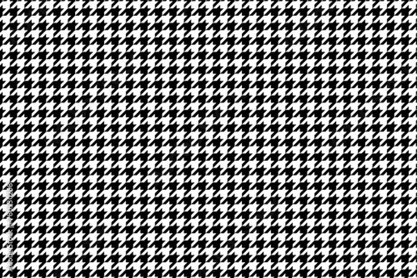 Fototapeta Black Houndstooth Background