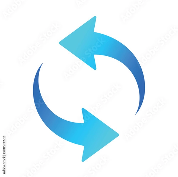 Fototapeta Cycle Arrows Gradient