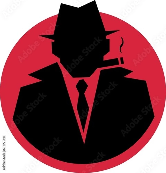 Obraz sillouhette gangster