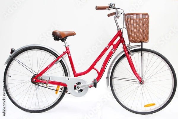 Obraz Bicycle on a white background