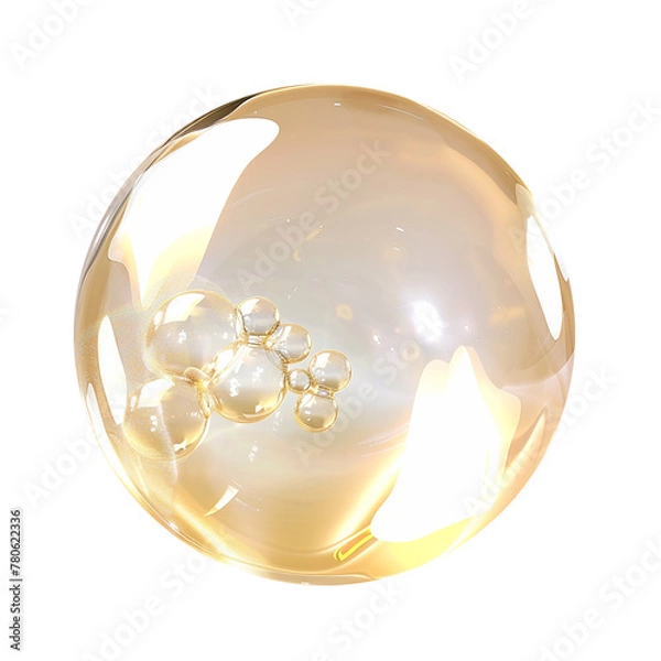 Fototapeta Abstract Spherical Bubble Structure