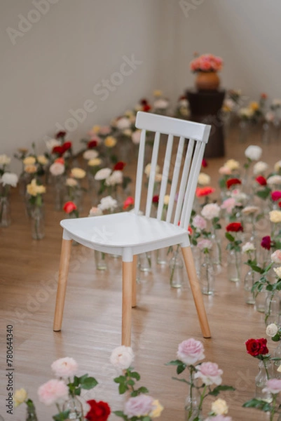 Obraz chair in garden