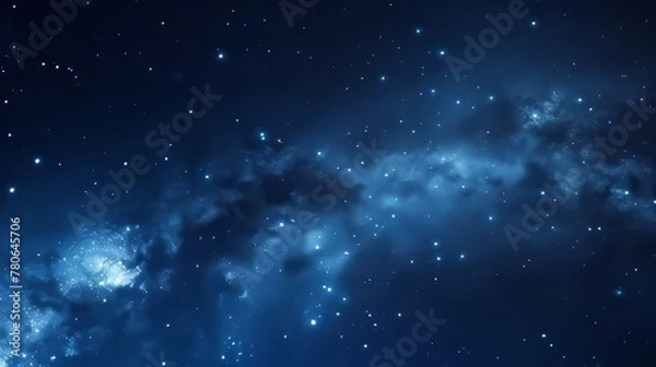 Obraz A view of night sky with stars. Space background.