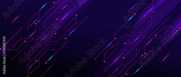 Fototapeta Hi-tech computer digital technology concept