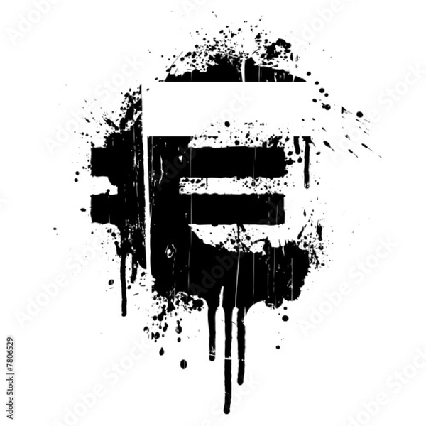 Fototapeta Euro splatter design element
