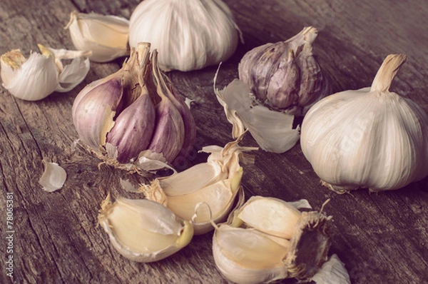 Obraz Several garlic bulbs