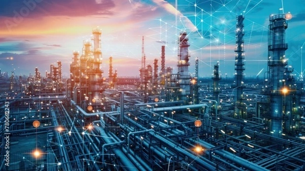 Obraz Industrial infrastructure forms