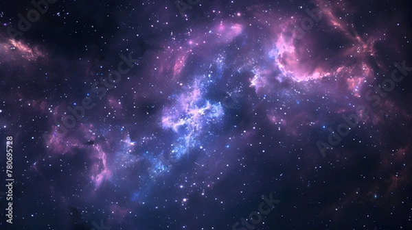 Obraz Space nebula. Illustration of the universe for use with projects on science, research, and education