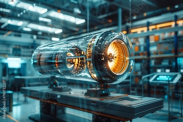 Obraz Aerospace engineering, futuristic, high tech, innovative, digital photography