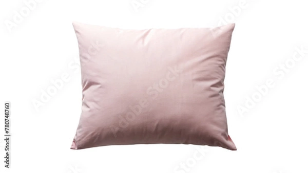 Fototapeta Light pink pillow isolated on transparent background