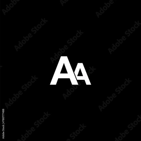 Fototapeta Font Size icon  isolated on black 