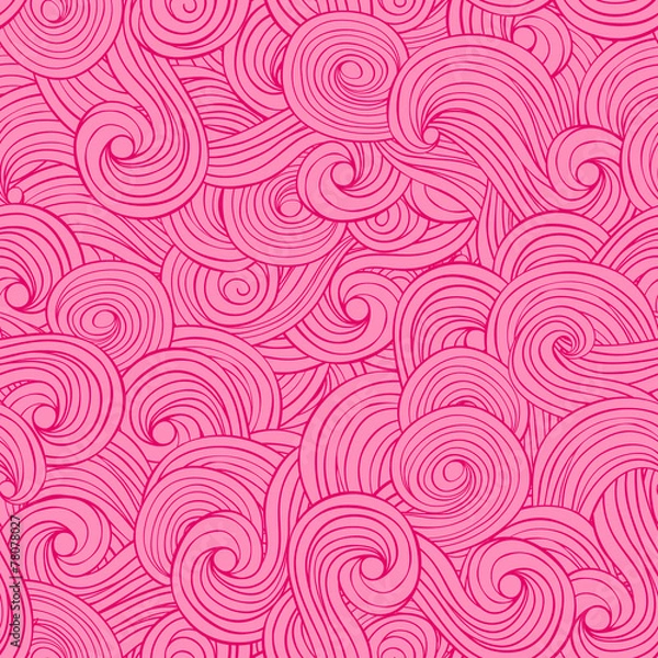 Obraz Wavy pattern background. Seamless pink