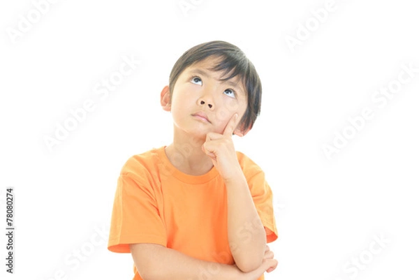 Fototapeta 悩む男の子