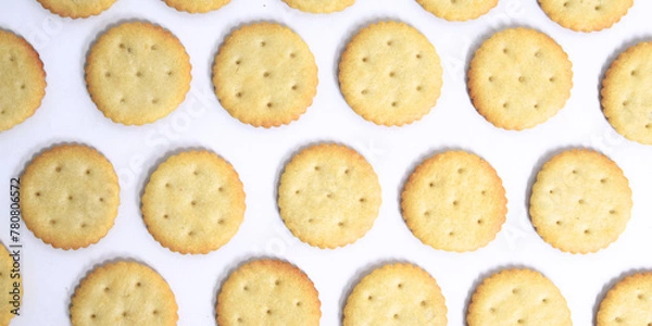 Fototapeta cookies on a white background