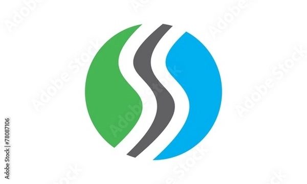 Obraz Double S Letter Logo