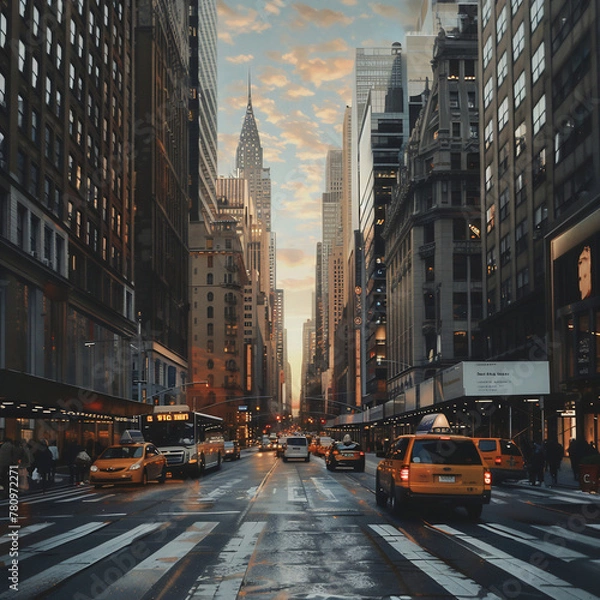 Obraz street at night