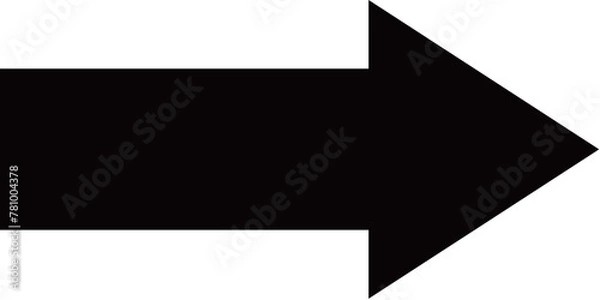 Obraz Black arrow pointing to the right