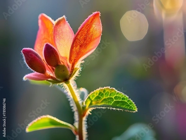 Fototapeta Ultra close up photo of flower, Macro shot of flower