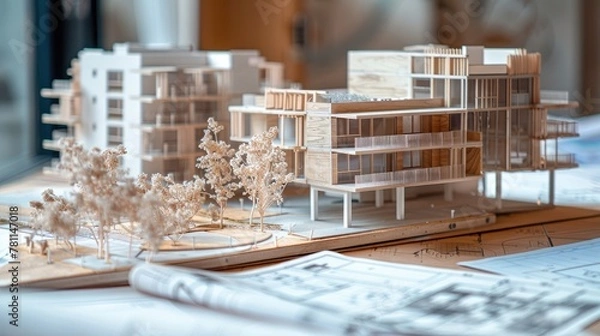 Obraz Construction concept. Generative AI