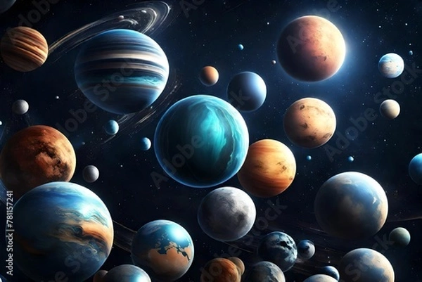 Fototapeta planet in space