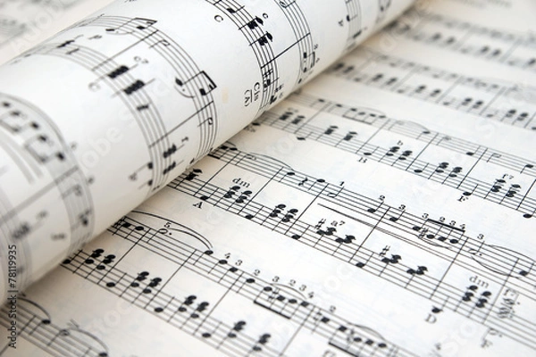 Obraz Notenblätter