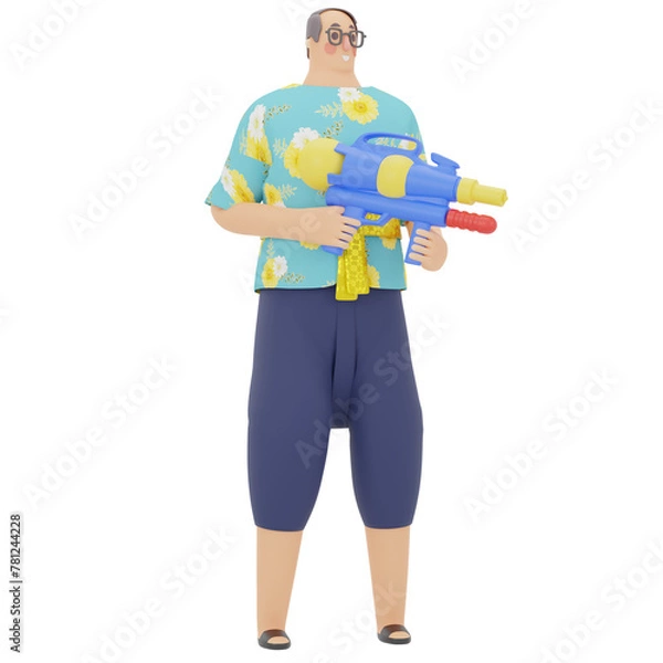 Obraz man illustration