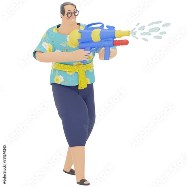 Obraz man illustration