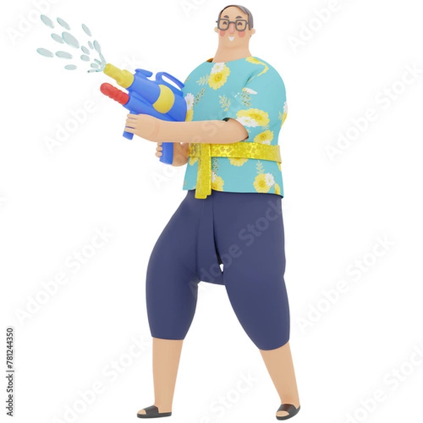 Obraz man illustration