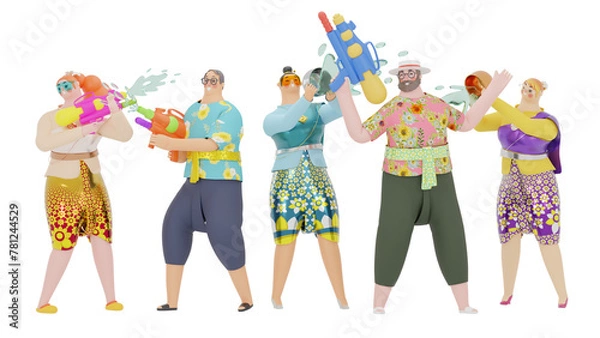 Obraz People illustration