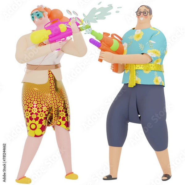 Obraz Songkran illustration