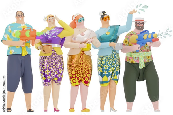 Obraz People illustration