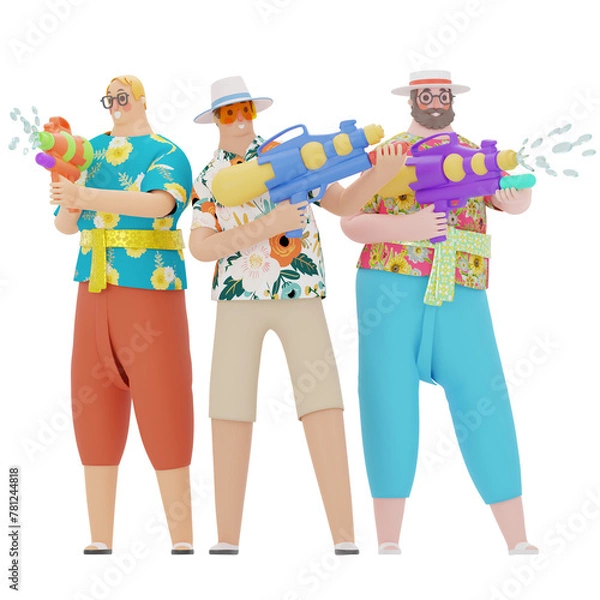 Obraz Songkran illustration