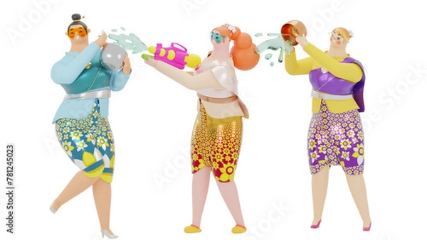 Obraz Songkran illustration