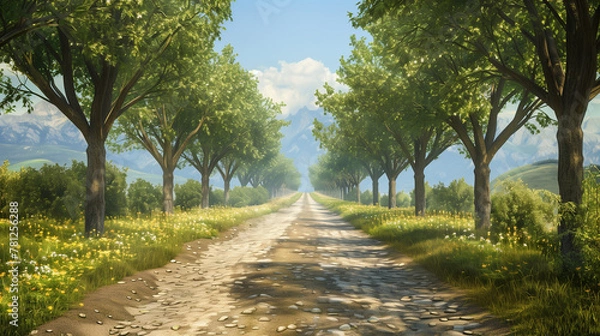 Obraz road in the forest