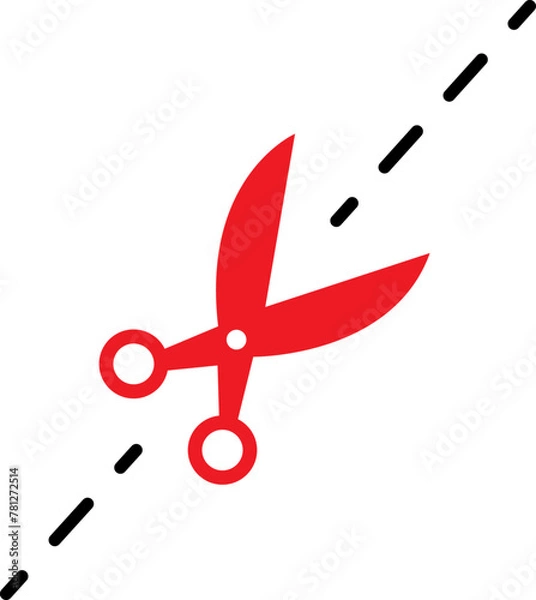 Fototapeta 가위, 작은가위, 가위일러스트, 종이가위, 학용품